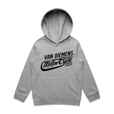 Van Diemens Kids Hoodie | Black Logo Thumbnail